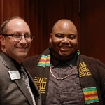 Mike Messner and Maalik McClinton posing for photo